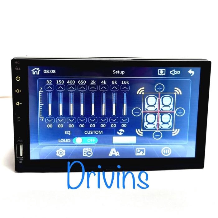 HEAD UNIT DOUBLE DIN MP5 DECKLESS HOLLYWOOD HW 6973 7" INCH