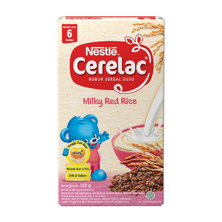 CERELAC BERAS MERAH&amp;SUSU 120