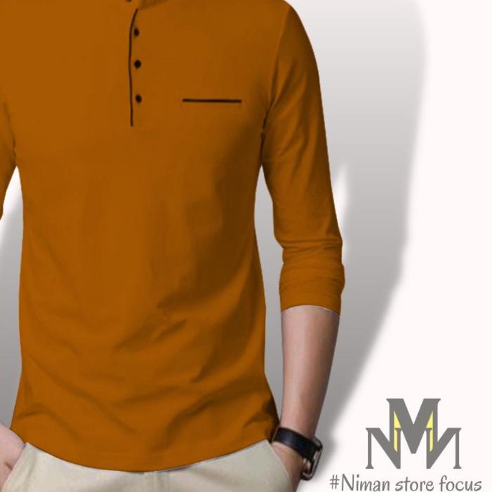 KAOS KERAH SAKU LENGAN PANJANG -  Best