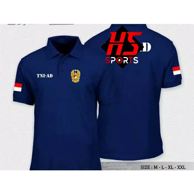 POLOSHIRT / KAOS POLO TNI AD /  BAJU POLO TNI ANGKATAN DARAT - POLO TNI AD