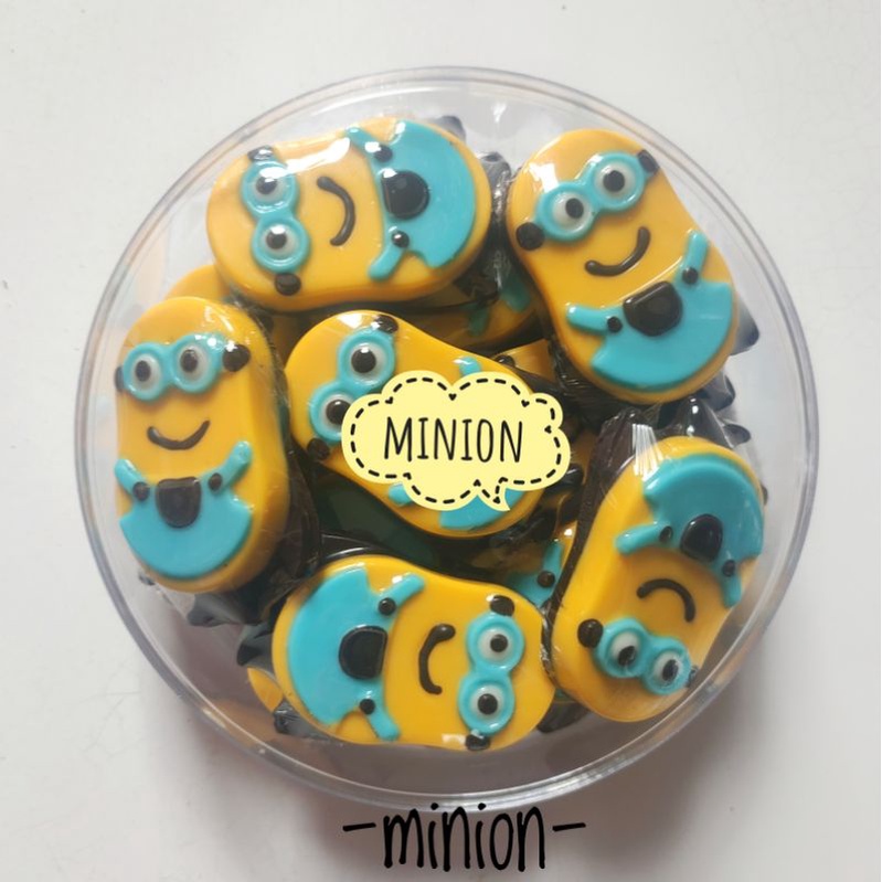 

Cokelat Minion 200gr ad izin Dinkes P-irt , Halal -coklat karakter kiloan Premium -bagabaga supplier