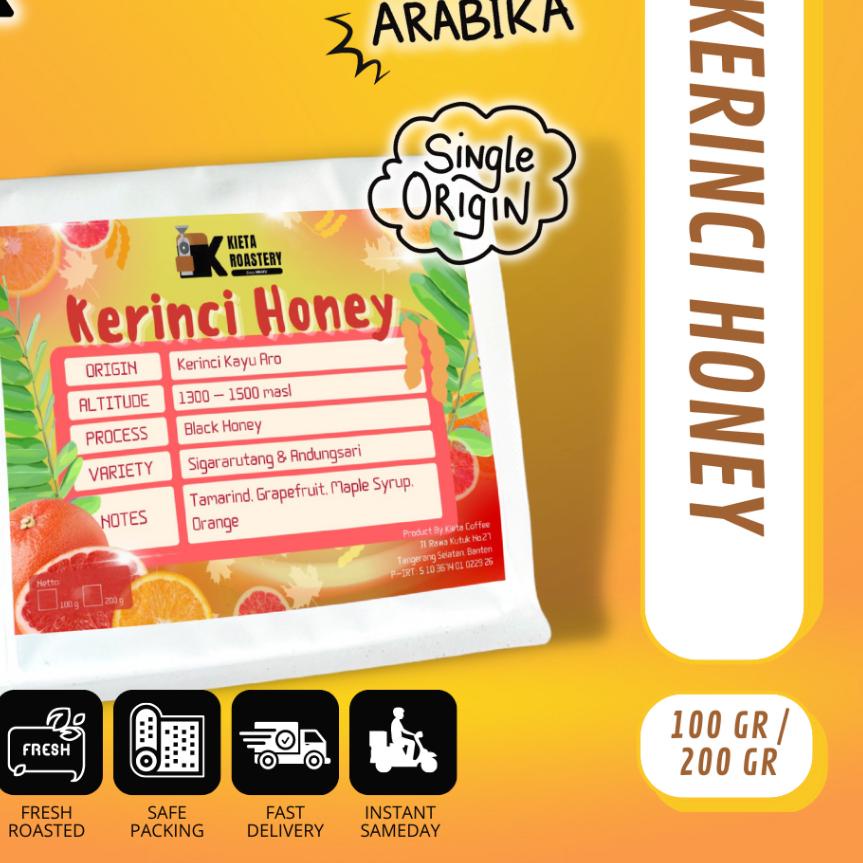 

☼ Biji Kopi Arabika Kerinci Honey Premium 250gr kieta coffee ➥