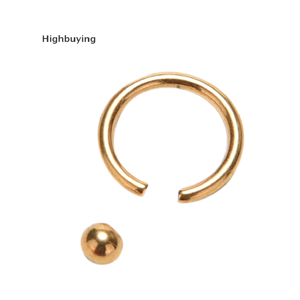 Hbid 1biji Cincin Hidung Chic Bibir Telinga Hidung Clip On Bola Hidung Bibir Hoop Earring Glory