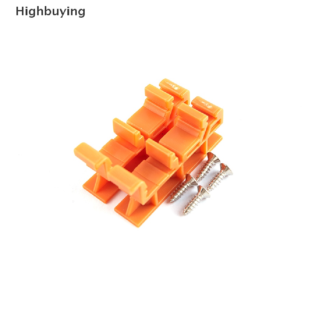 Hbid PCB 25mm DIN Rail Moung Adaptor Papan Sirkuit Holder Carrier Clips Glory