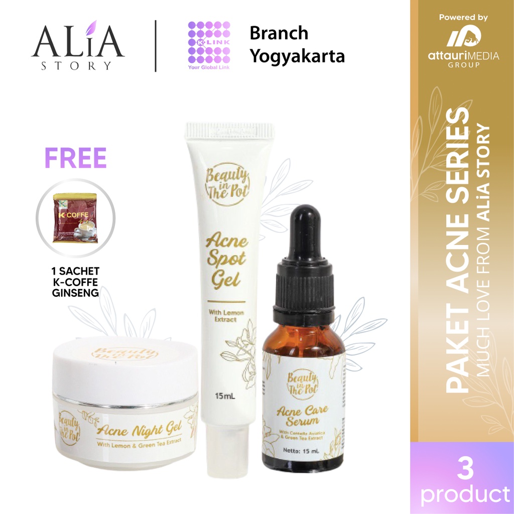 [1 Paket] BITP Skincare Beauty In The Pot Acne Serum Spot Gel Night Gel [GRATIS Tumbler My Bottle] O