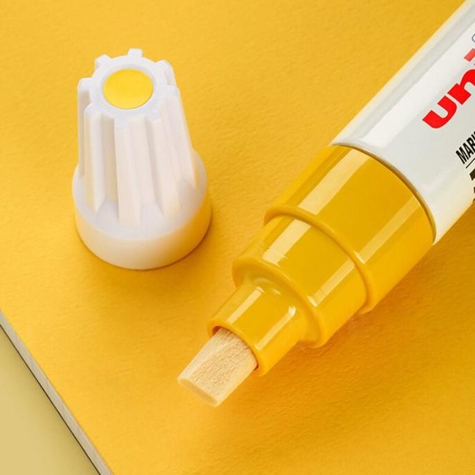 

Spidol Uni Paint PX30 Paint Marker Yellow Chisel Tip Bold paint Marker