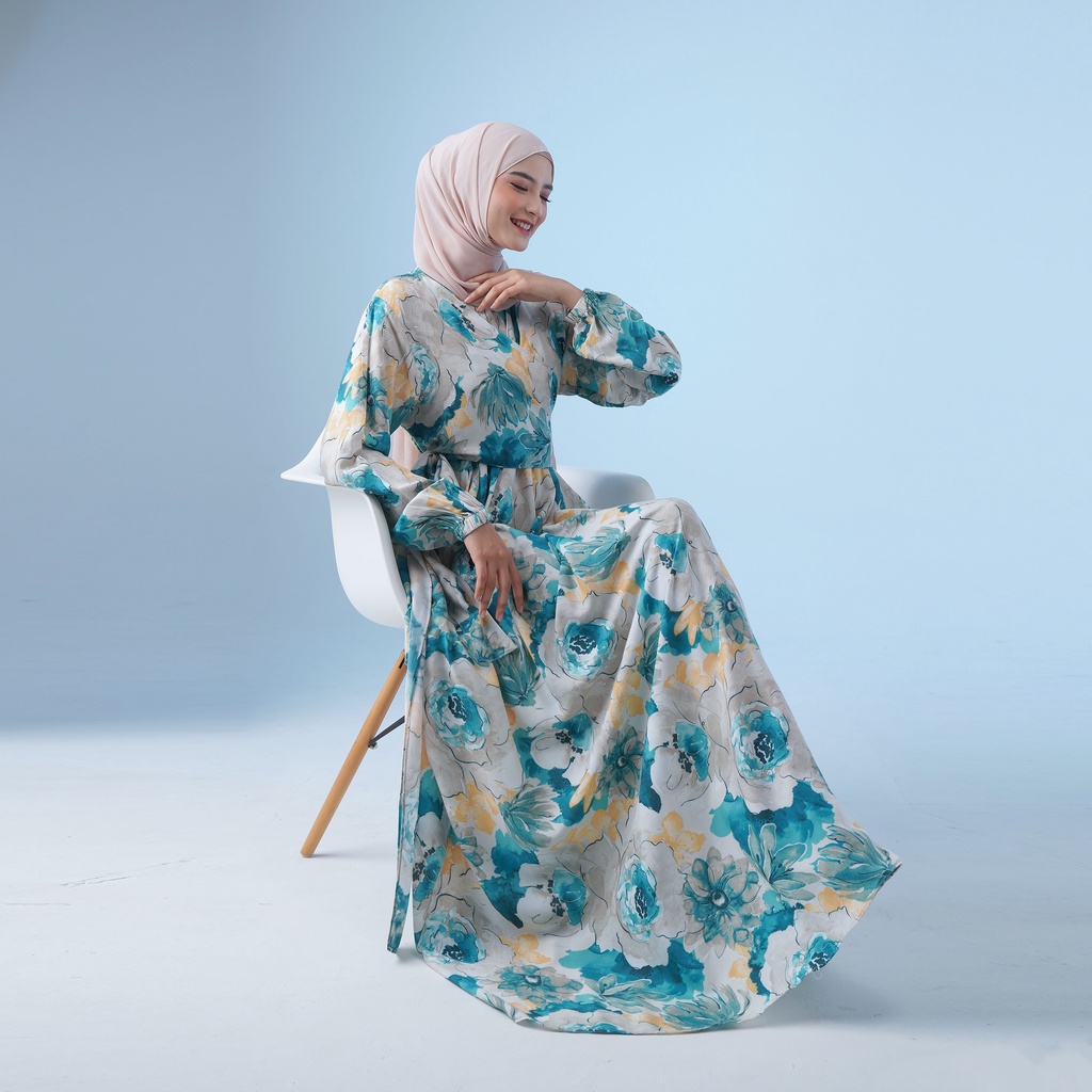 FLORA DRESS  RAYON PREMIUM DRESS CANTIK BUSUI DRESS MEWAH