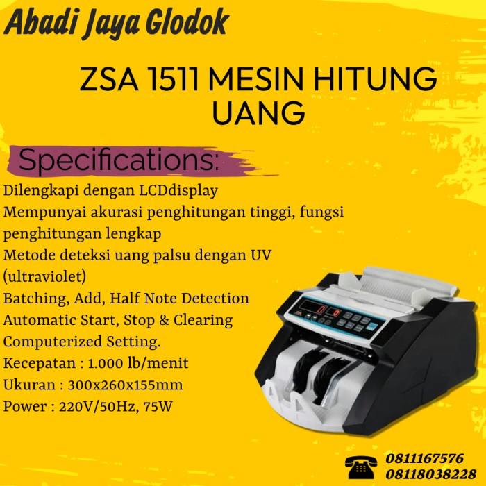 

[[JNT COD]] ZSA 1511 MESIN HITUNG UANG