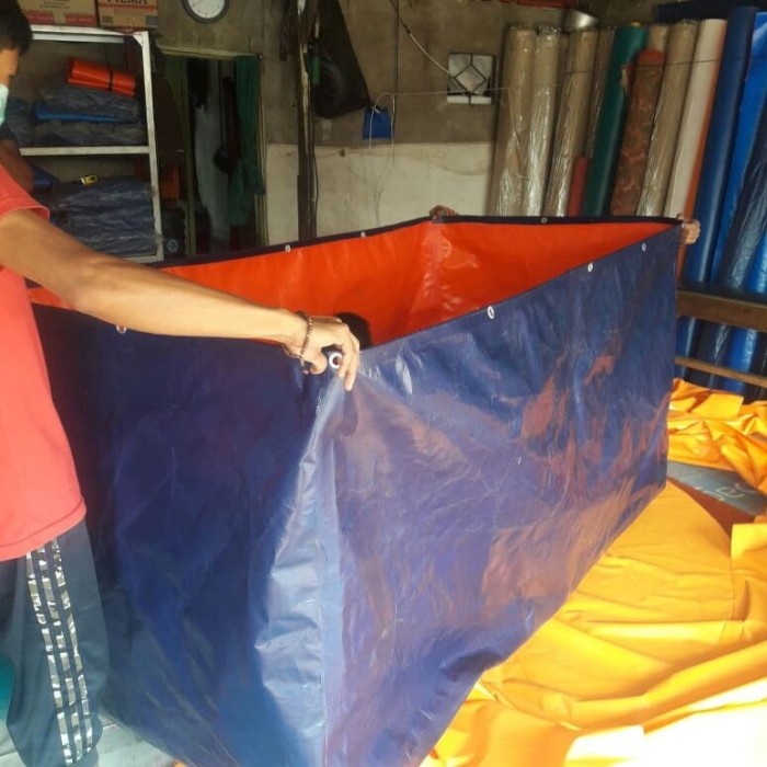 

[[JNT COD]] kolam terpal kotak ukuran 2 x 1 x T. 1m. korea