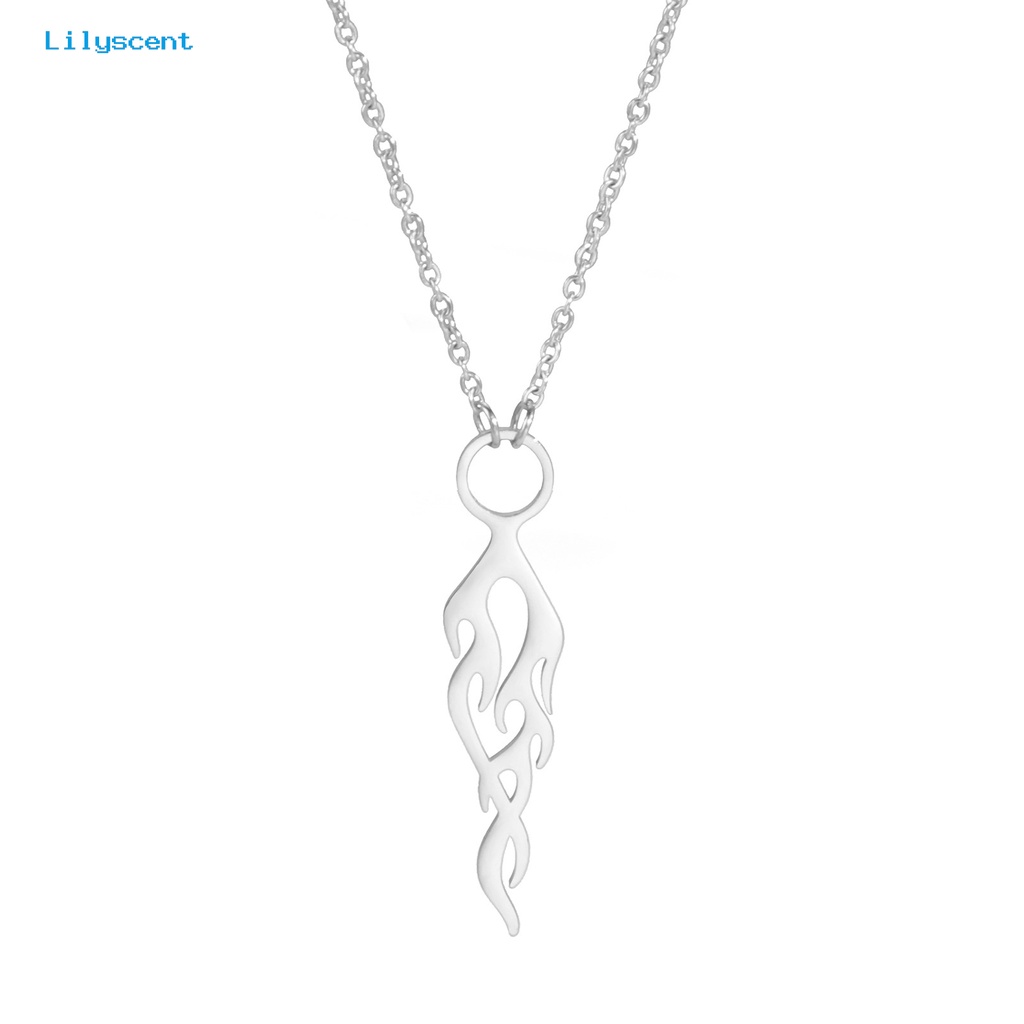 [LS] Liontin Kalung Warna Solid Berongga Keluar Indah Aksesori Perhiasan Dekoratif Permukaan Halus Bentuk Tahan Lama Wanita Kalung Hadiah