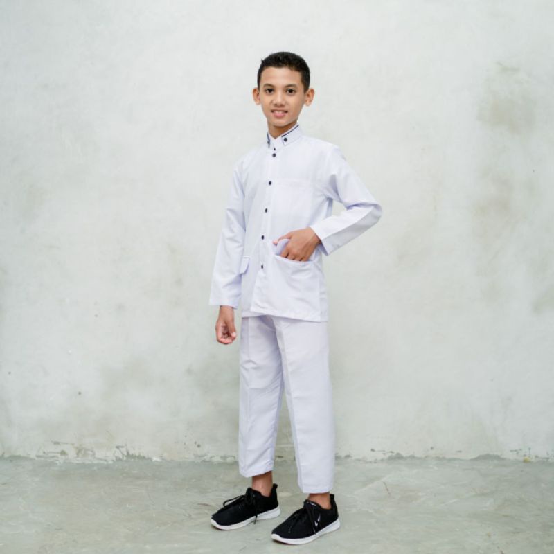 Grosir Baju Koko Anak Setelan Baju dan Celana Umur 7-12 Tahun Bahan Signature Premium