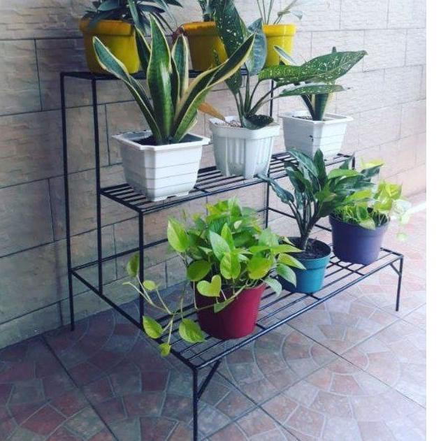 ✿ BESI 8MM RAK BUNGA TINGKAT PREMIUM / RAK BUNGA TANGGA BERTINGKAT ◄