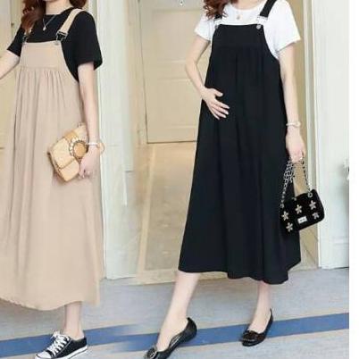 ✴ BAJU HAMIL MODERN OVERALL BUMIL XAE BAJU IBU HAMIL PAKAIAN BUMIL DRESS HAMIL MURAH KEKINIAN COD ○