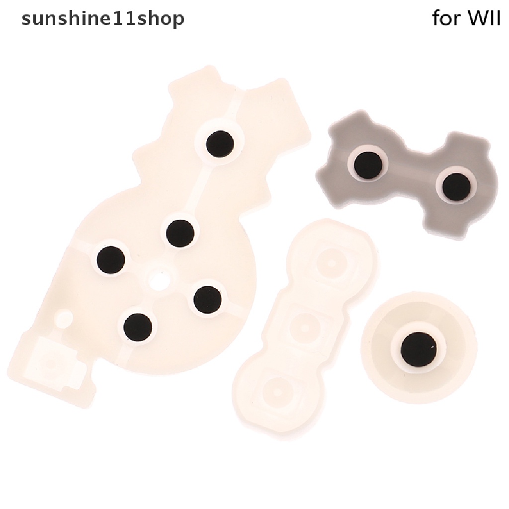 Sho Bantalan Konduktif Untuk WII Right Console Conductive Rubber Silicone Pads Buttons N