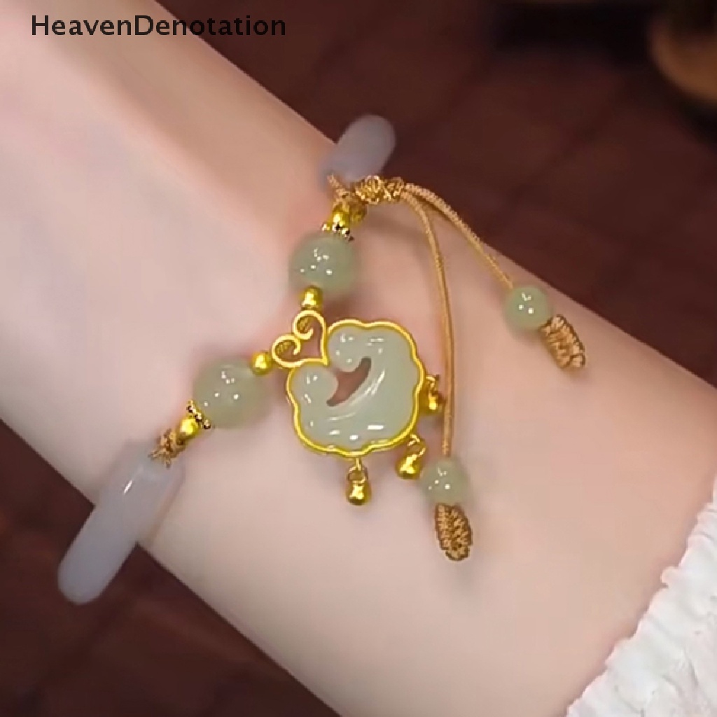 [HeavenDenotation] Kelinci Gelang Menenun Tali Adjustable Vintage Gelang Hadiah Tahun Baru Cina HDV