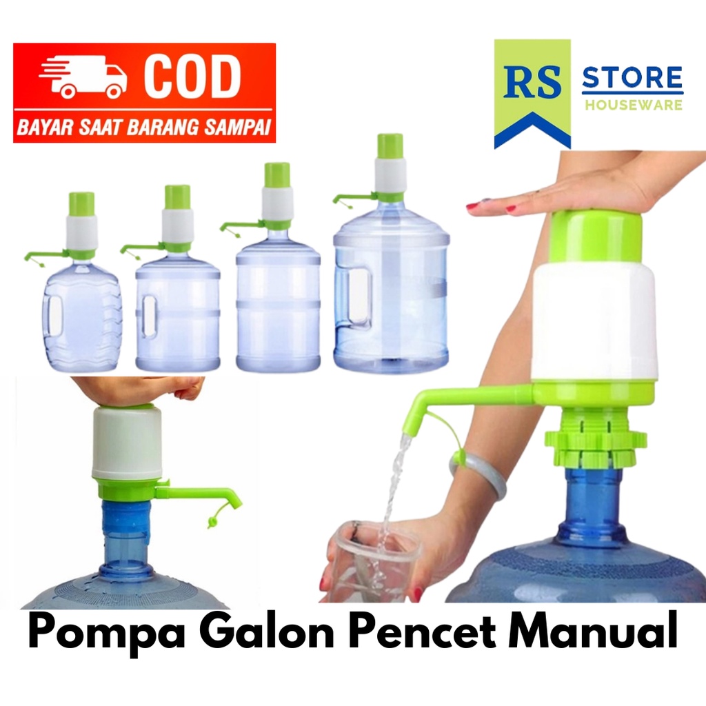 pompa air galon manual/dispenser manual/pompa galon pencet besar manual air minum/drinking water pum