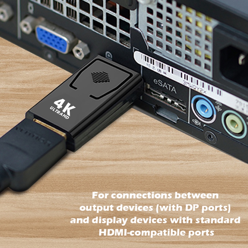 Displayport Ke HDMI-Kompatibel Adapter Display Port Male DP To Female Konverter Kabel TV HD 4K 1080P Untuk PC TV