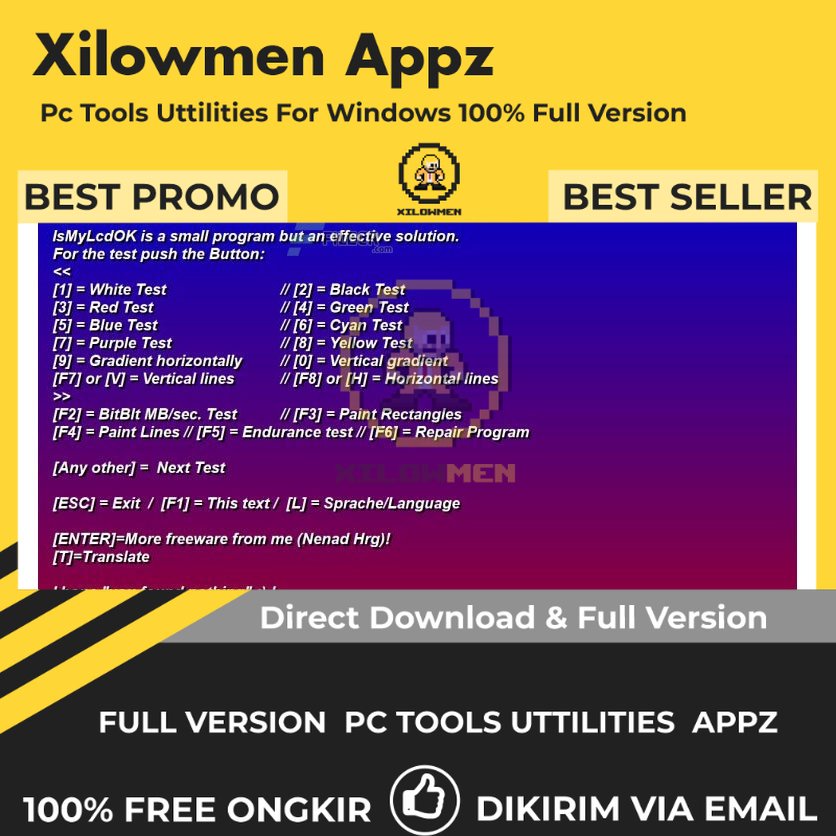 [Full Version] IsMyLcdOK Pro PC Tools Software Utilities Lifetime Win OS