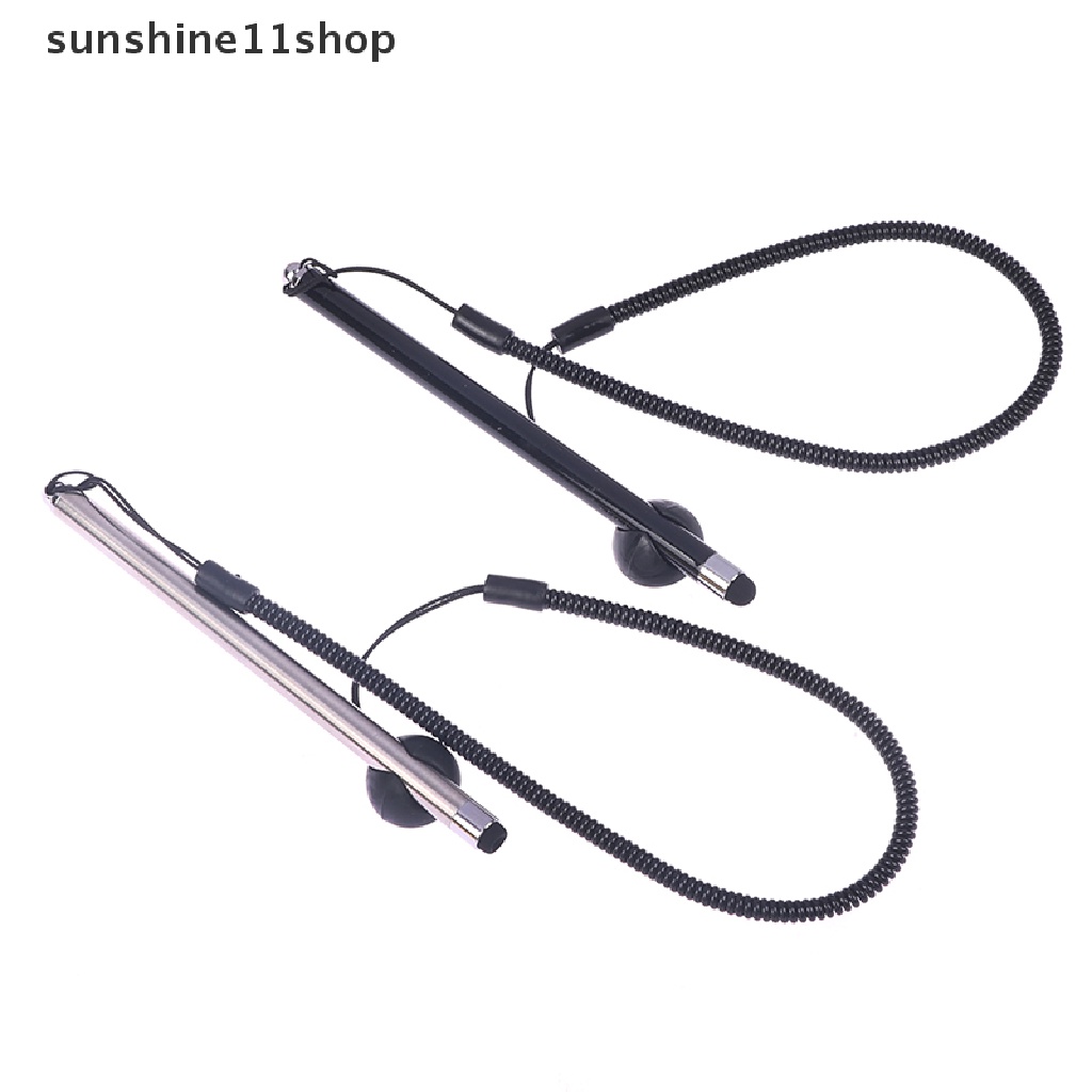 Sho Aksesoris Ponsel Layar Sentuh Stylus Pen Spring Rope Capacitive Bolpen N