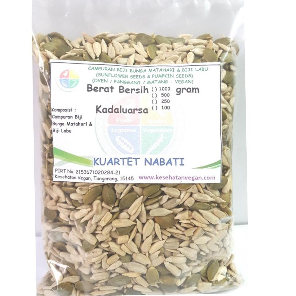 

❆ 500gr Roasted Campuran Biji Labu / Pumpkin Seed & Biji Bunga Matahari / Sunflower Seed - Panggang ♪