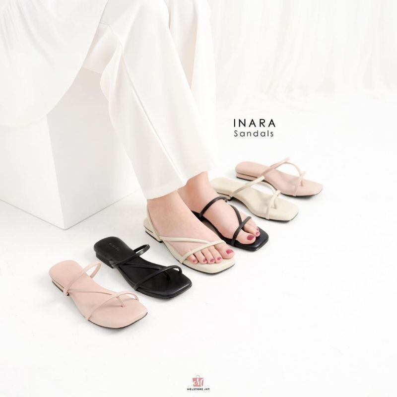 Damelia Melstore jkt Sandal flat wanita Inara DAMELIA MELSTORE JKT