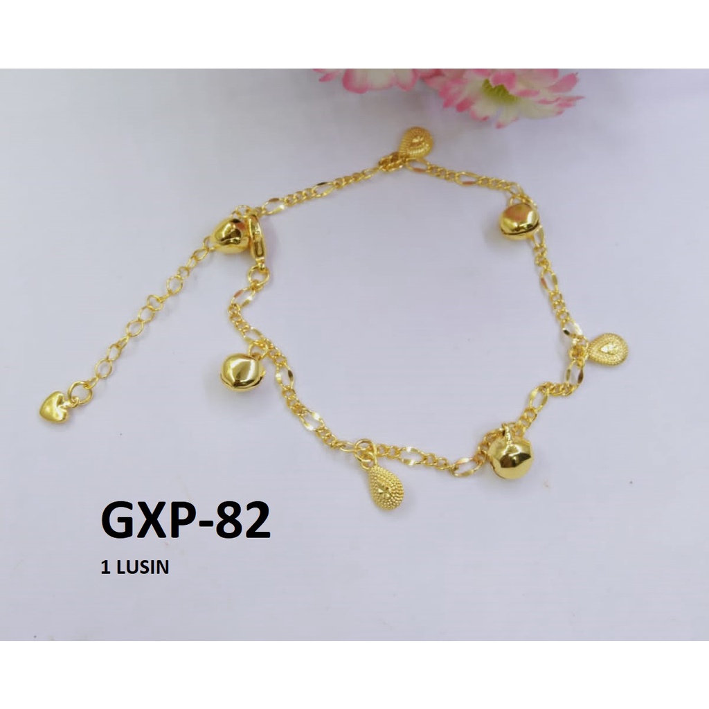 [1 LUSIN ISI 12] GELANG XP RANTAI EMAS GOLD LONCENG AIR TERMURAH / DUNIA GELANG TERBARU