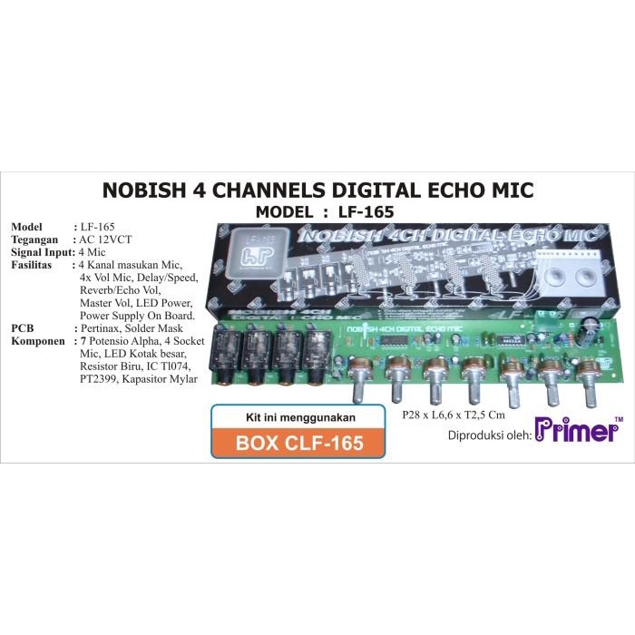 Kit Digital Echo Mic 4 Channel Type Lf 165 Best Seller