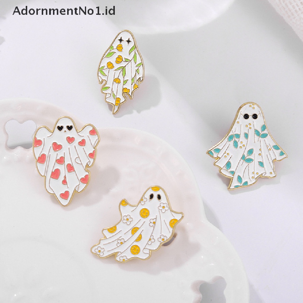 [AdornmentNo1] Enamel Pin Halloween Hantu Seram Bros Kerah Lencana Ransel Pakaian Pin Kartun Lucu Perhiasan Hadiah Untuk Teman Anak [ID]