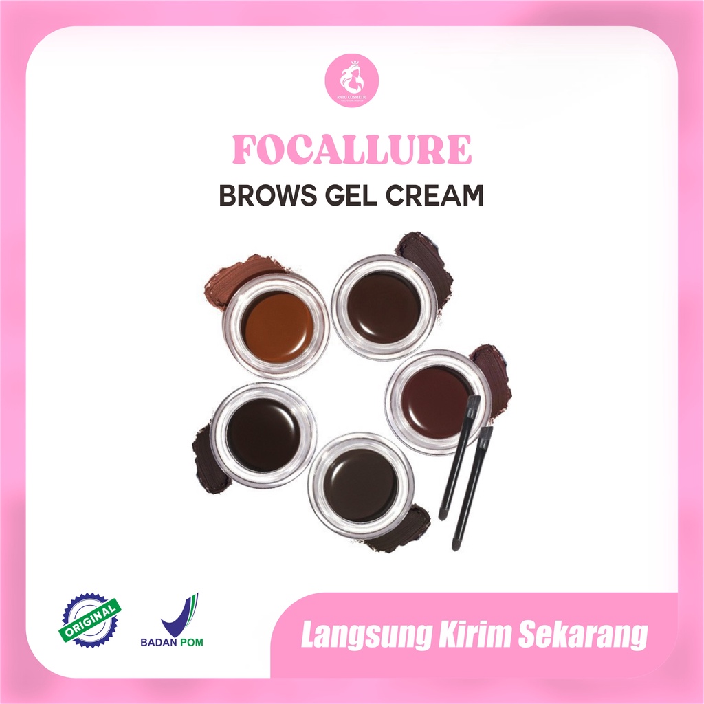 FOCALLURE Eyebrow Cream Gel waterproof Pensil Alis
