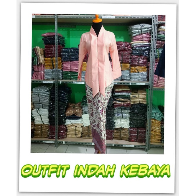 IndahKebaya • SETELAN KEBAYA FLOY BALOTELLI / 13 WARNA BEST SELLER / FLOY KUTUBARU ENCIM / KEBAYA PESTA ACARA NATALAN KARTINI KONDANGAN SERAGAMAN / WARNA MERAH CABE NAVY SILVER HITAM PUTIH MAROON PINK FANTA DUSTY GOLD TOSCA HIJAU BOTOL SALEM