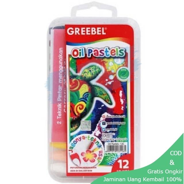

Crayon / Krayon / Oil Pastell 12 Warna Greebel