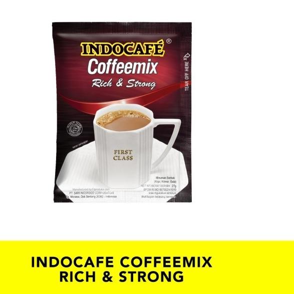 

☇ 30 Sachet Indocafe Coffeemix Rich & Strong - Kopi isi 30 sachet - Regular Coffee ❇