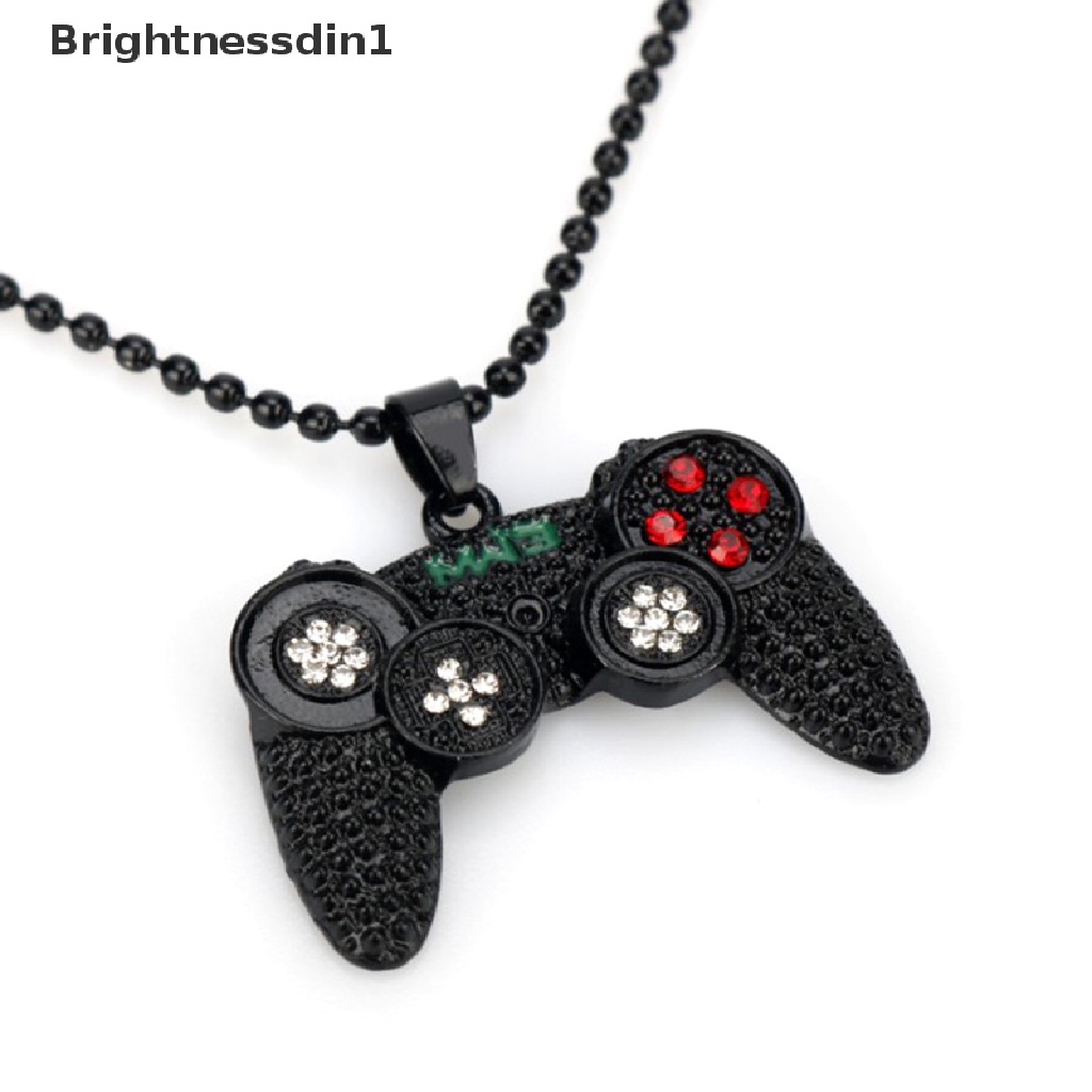 [Brightnessdin1] Gamepad Dengan Berlian Imitasi Kalung Untuk Wanita Pria Game Controller Liontin Choker Ch Jewellery Necklaces for Teen Girls Boutique