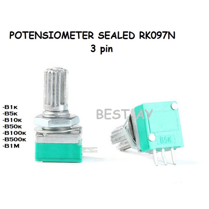 Potensiometer Potensio RK097N Linear Mono Amplifier Sealed 3 Pin murah