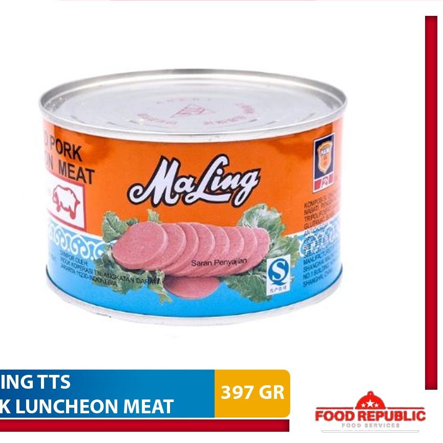 

✈ Maling TTS Ham Babi 397 Gr Luncheon Pork Meat Daging Canned Ma Ling ➪