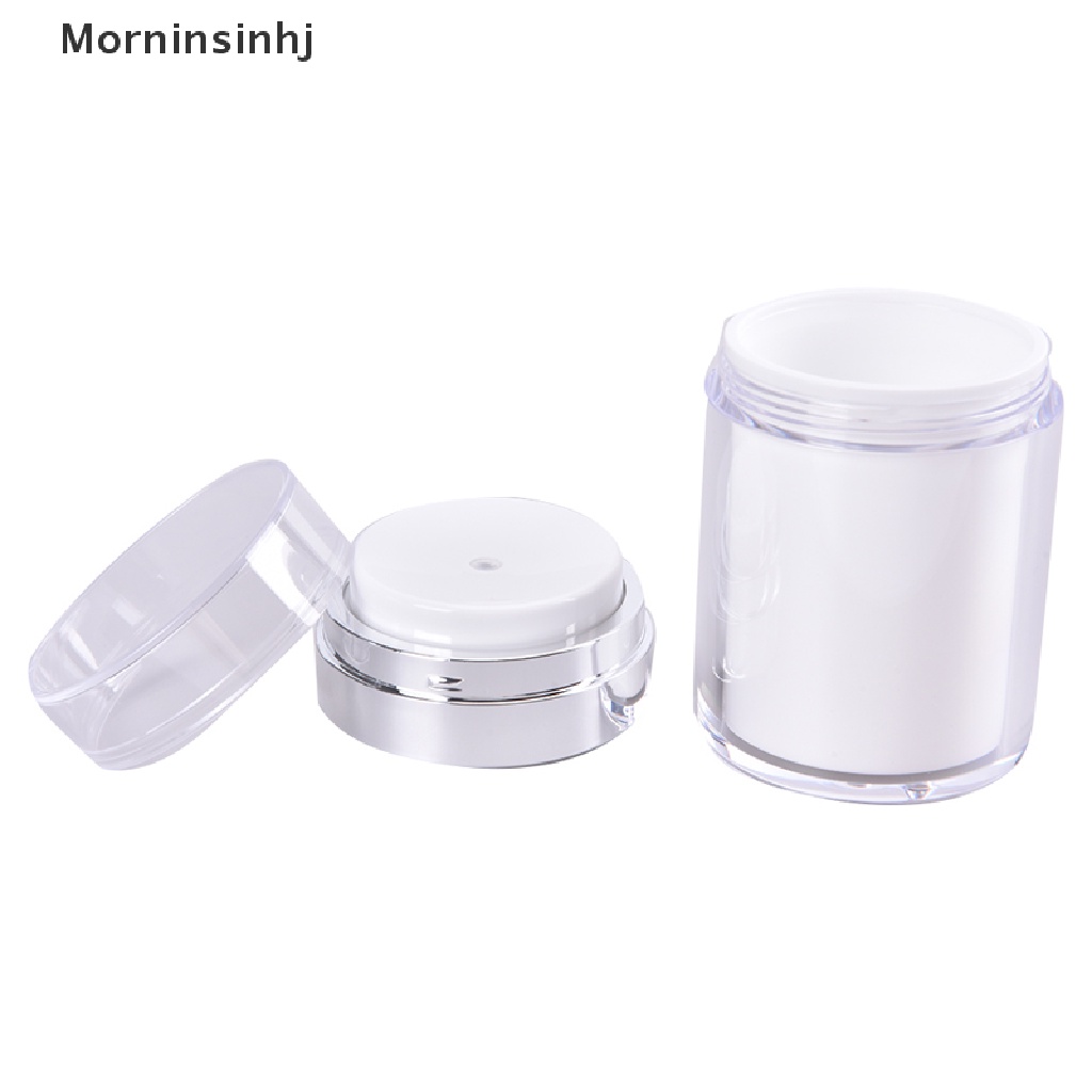 Mornin Acrylic Airless Pump Jar Botol Cream Akrilik Kosong Isi Ulang Kosmetik Berisi id