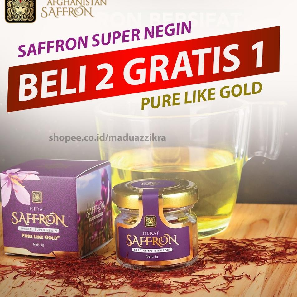 

✸ GRADE A+ Saffron Safron Super Negin Original Asli Afghanistan 1 gram ♠