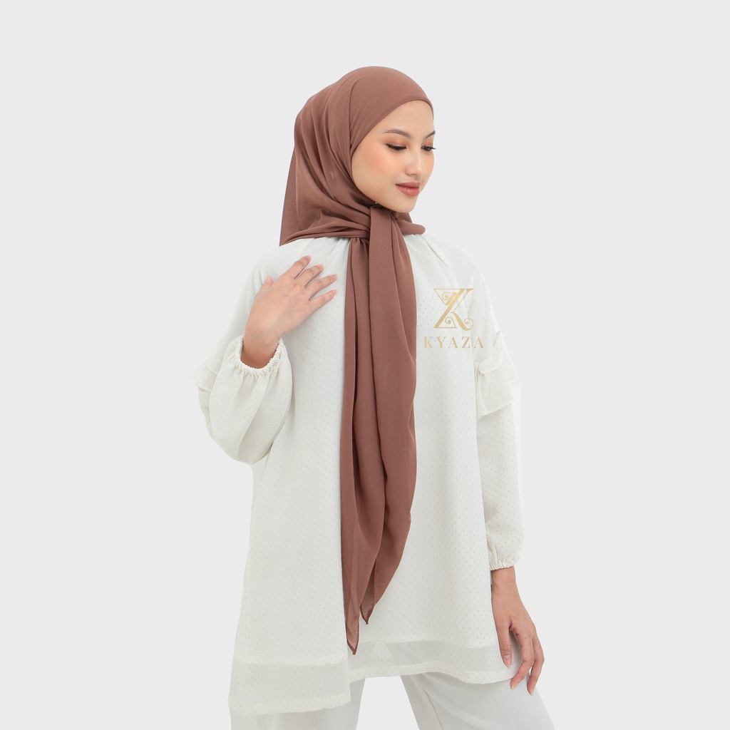 K͙Y͙Z͙ Hijab Segitiga Instan Plus Inner Turki 1 Layer | Segitiga Instan | Ceruty Babydoll