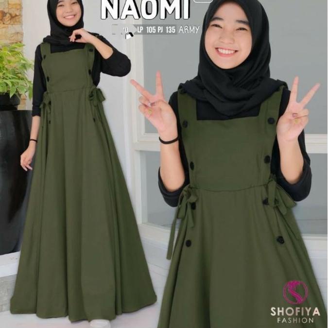 Paling Diminati NAOMI OVERALL SET INNER / GAMIS REMAJA TANGGUNG / GAMIS TERBARU