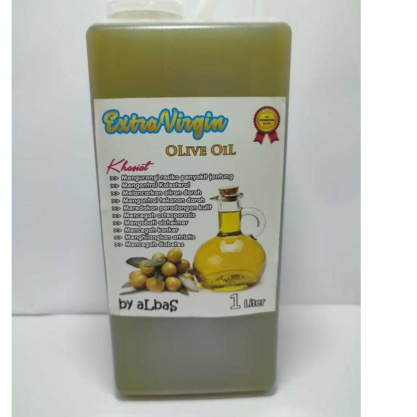 

™ Olive oil Minyak zaitun extra virgin kemasan 1 liter ORIGINAL ✪