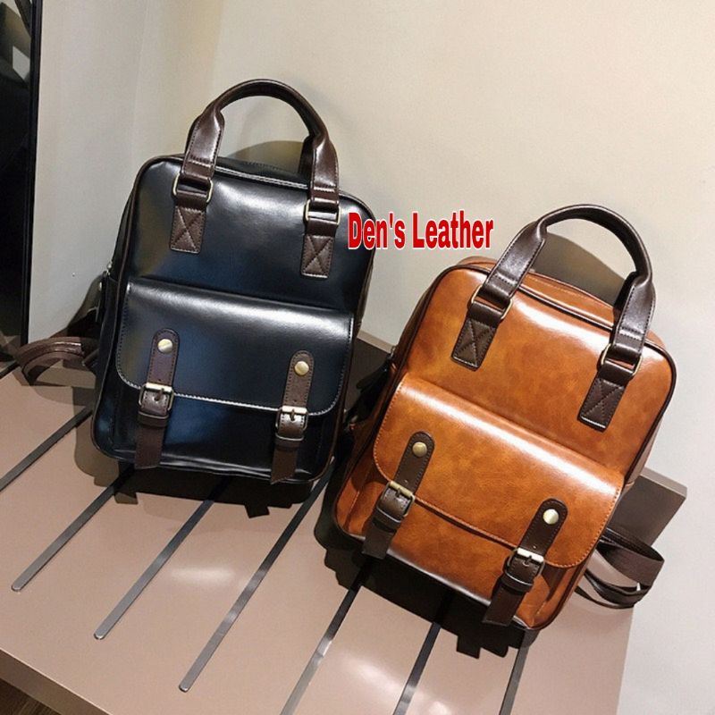 Tas ransel kulit asli original high quality, tas ransel pria kulit asli. DL23