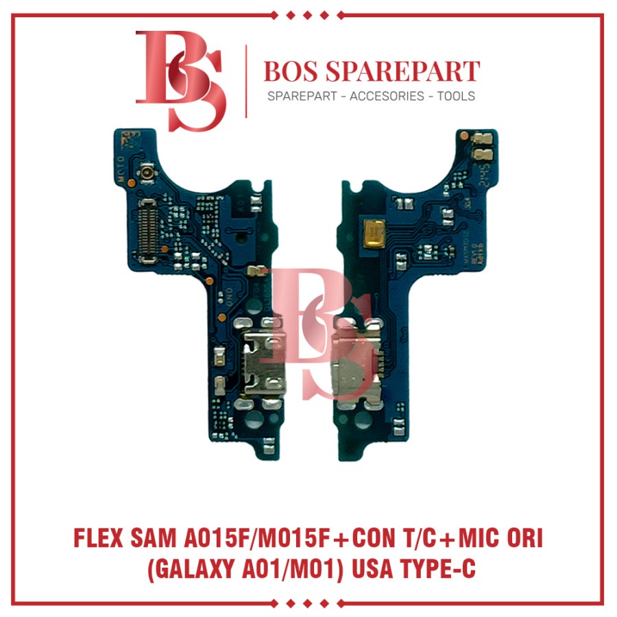 FLEXIBEL SAMSUNG A015F / M015F + CONNECTOR CHARGER + MIC ORI USA TYPE-C