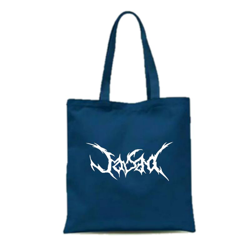 Totebag Kanvas Resleting Band Metal Jasad /Totebag /Totebag Wanita /Totebag Kekinian