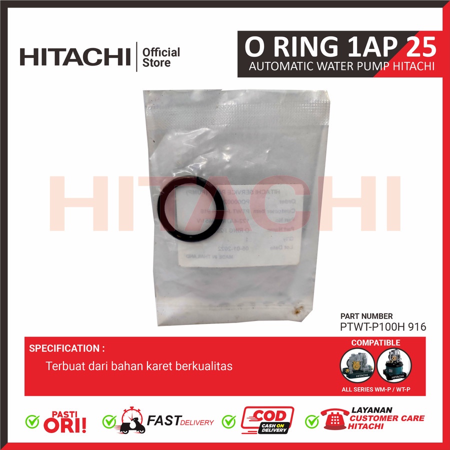 Seal Pompa air Hitachi O ring P25