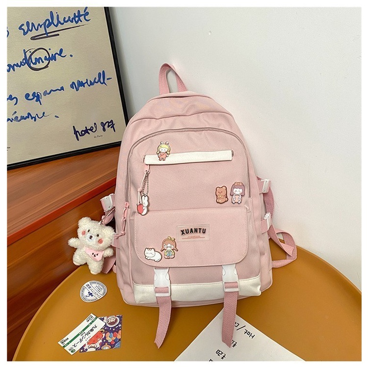 [COD] Tas Ransel Wanita Dewasa Korean Style Ransel Sekolah Traveling Bacpack Anak Remaja Cantik Model Terbaru Tas Punggung Cewek Murah SD SMP SMA