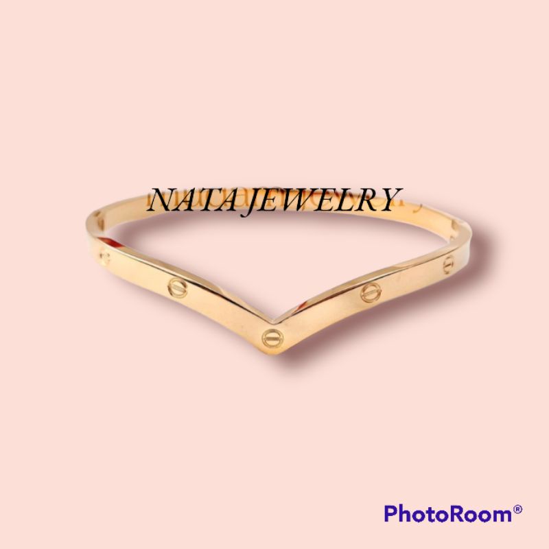 Gelang Titanium/Gelang Aurel/Gelang Fuji/asli Stainless Stell