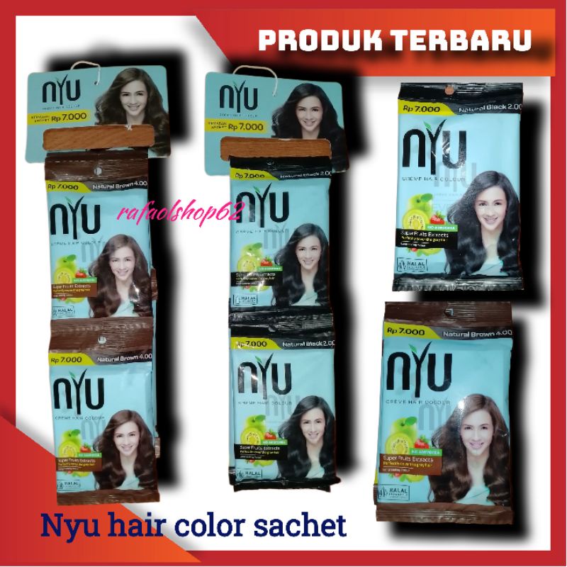 NYU Creme Hair Colour Sachet / Pewarna Rambut Sachet / Semir Rambut