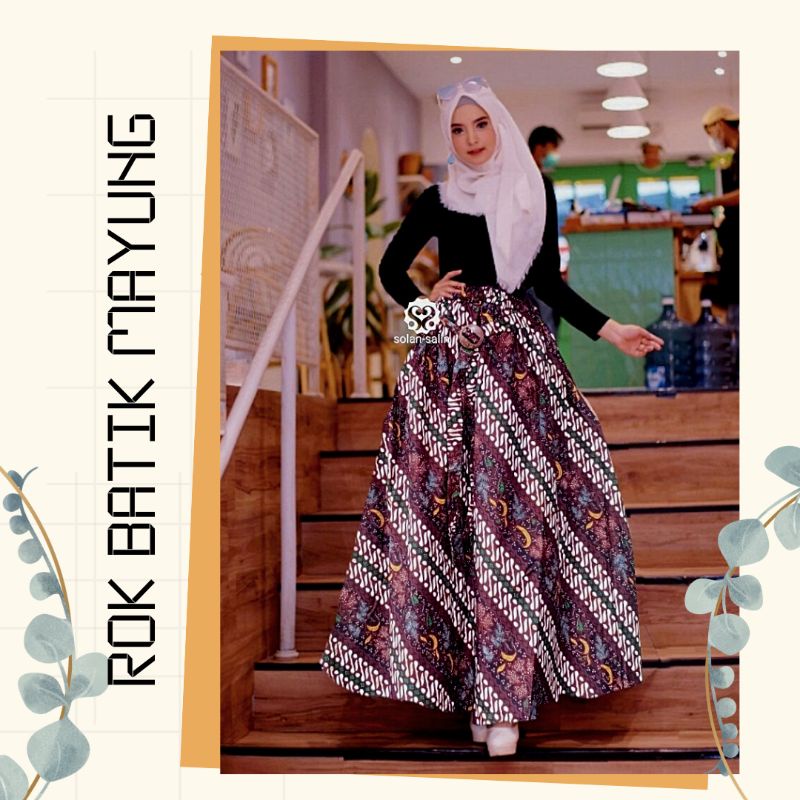 ROK BATIK PAYUNG JUMBO DEWASA PANJANG BAWAH MAYUNG LEBAR  / ROK BATIK KANTOR / ROK BATIK KONDANGAN