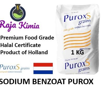 

○ SODIUM BENZOATE PUROX (HOLLAND) / PENGAWET MAKAN - 1 KG ➥