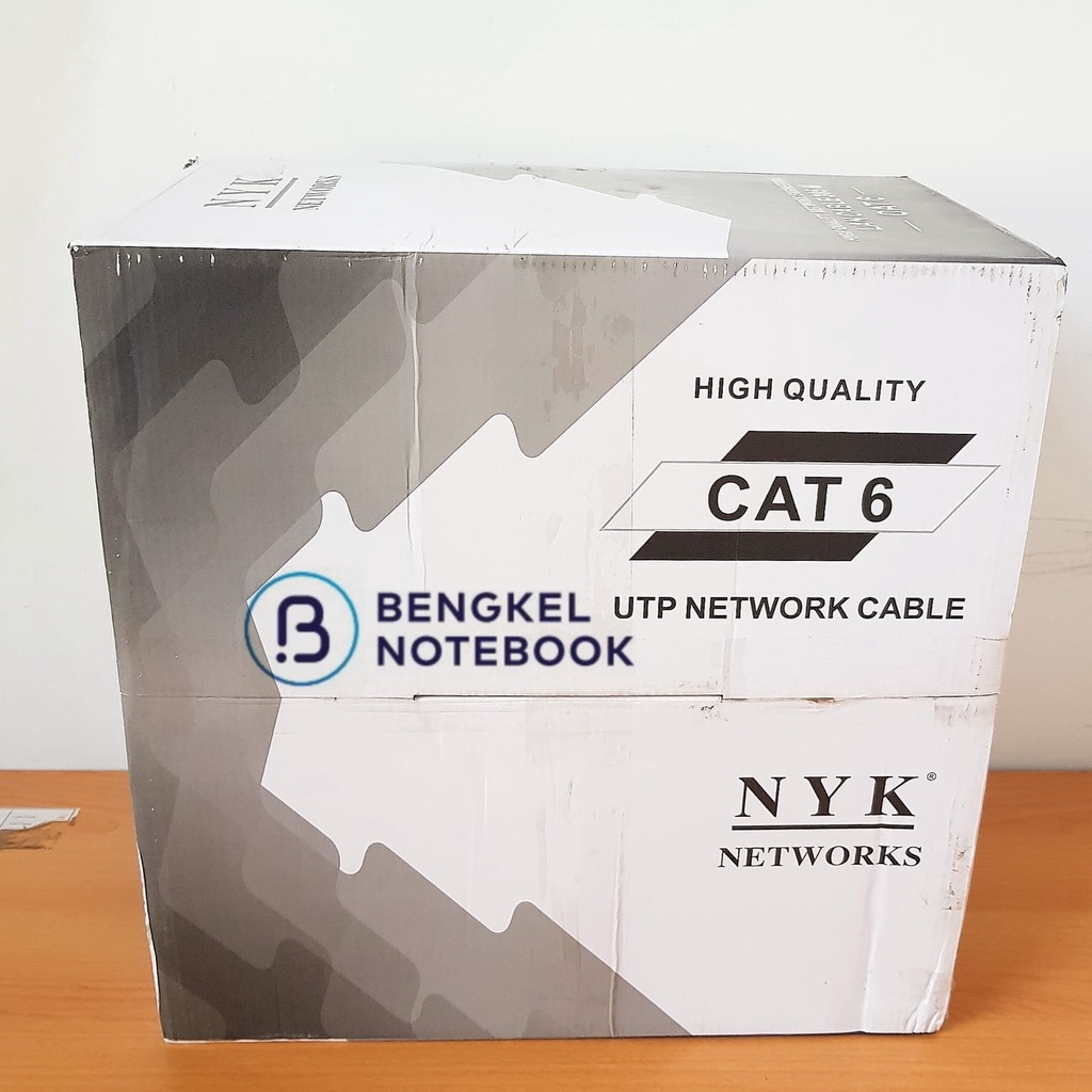 Kabel LAN UTP CAT6 NYK 1 Box Roll Dus 305 Meter Abu original new